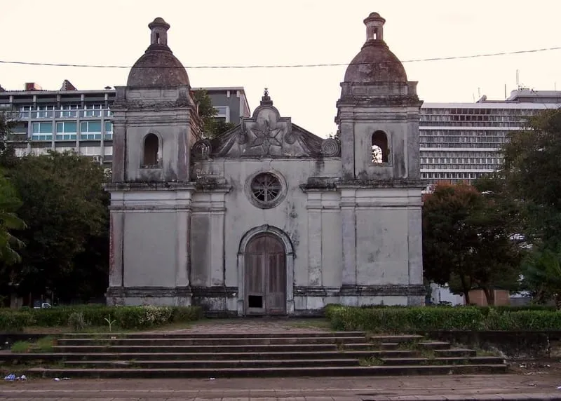 Façade of the old cathedral of Quelimane
