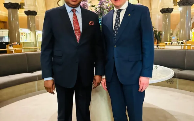 Encontro de Cortesia do Embaixador de Moçambique com o Presidente do Parlamento da Suécia