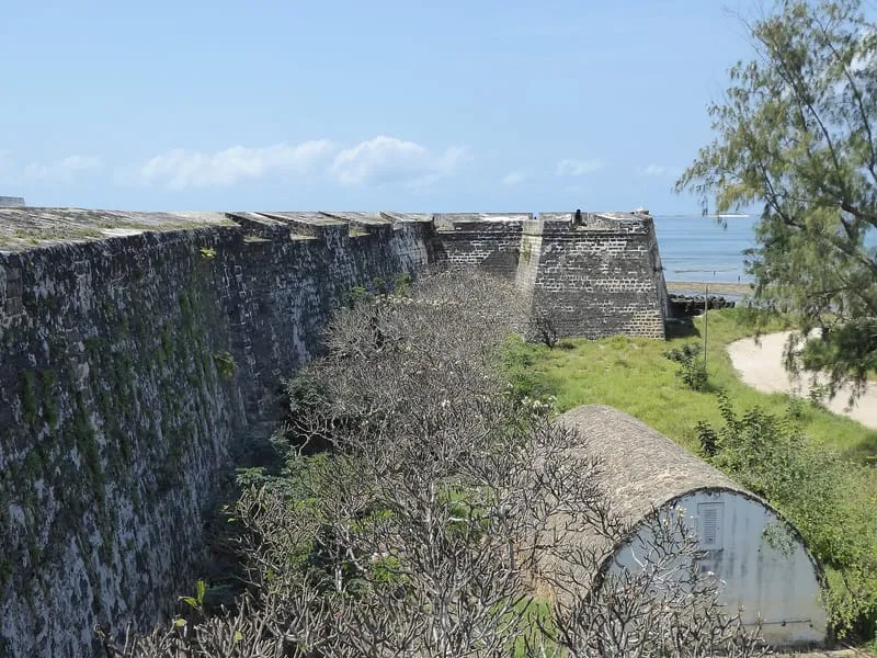 Walls of the Fortress of St Sebastian on the Island of Mozambique