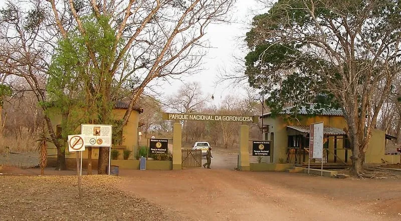 Entrance gate of Gorongosa National Park