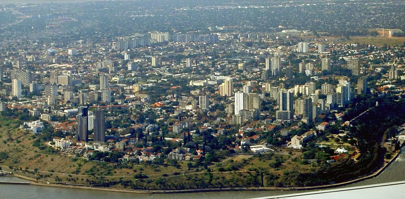 Aerial view of the city of Maputo