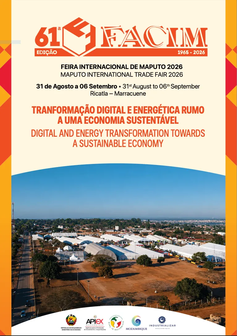 Poster of the 61st edition of FACIM: Maputo International Trade Fair 2026, 31 August to 6 September, Ricatla, Marracuene